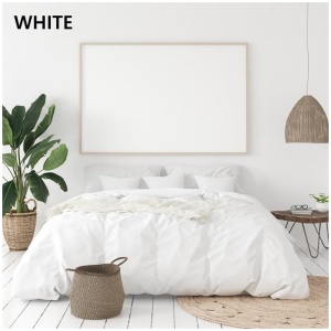 Balmain 1000 Thread Count Hotel Grade Bamboo Cotton Quilt Cover Pillowcases Set - King - White