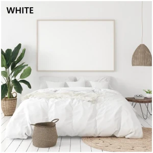 Balmain 1000 Thread Count Hotel Grade Bamboo Cotton Quilt Cover Pillowcases Set - King - White