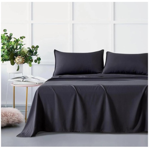 Bamboo Microfibre Sheet Set - Charcoal - Queen