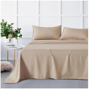 Bamboo Microfibre Sheet Set - Linen - Queen