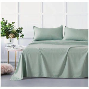 Bamboo Microfibre Sheet Set - Sage Green - King Single