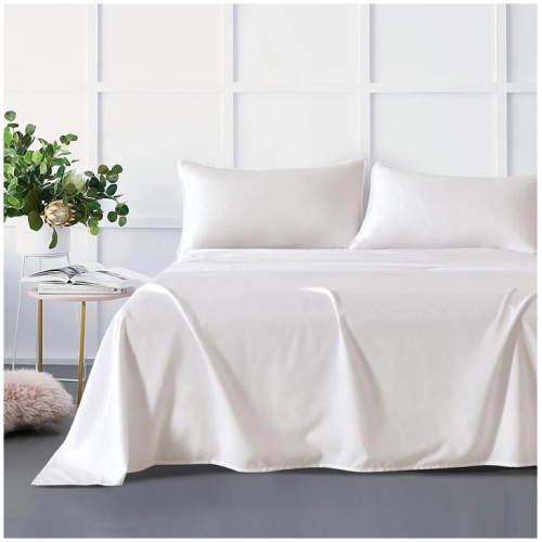 Bamboo Microfibre Sheet Set - White - Queen
