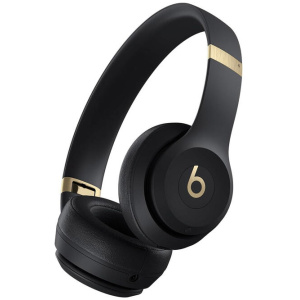 Beats Solo 4 Wireless On-Ear Headphones - Black & Gold
