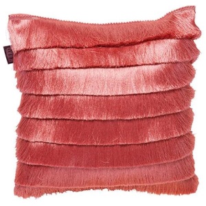 Bedding House Fringy Coral Luxury Cotton Filled Cushion