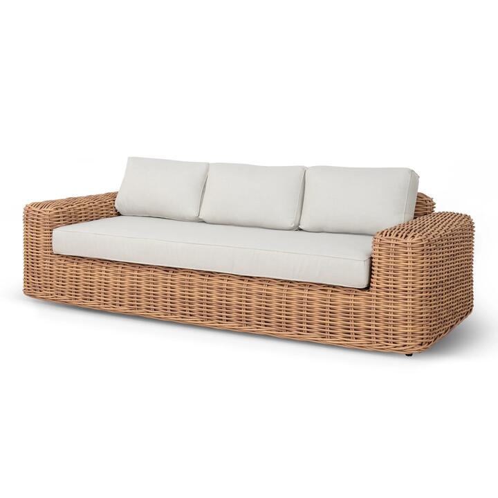 Bello Outdoor 3 Seater Sofa - Royal Sand by Interior Secrets - AfterPay Available