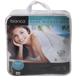 Bianca 300GSM Relax Right Summer Microfibre Quilt Queen