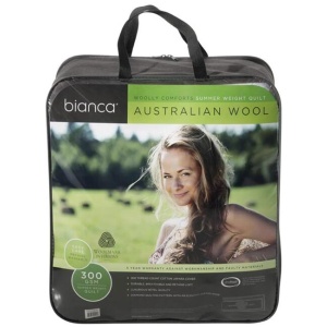 Bianca 300GSM Woolly Comforts Summer Wool Quilt Super King