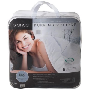 Bianca 550GSM Relax Right Winter Microfibre Quilt Single
