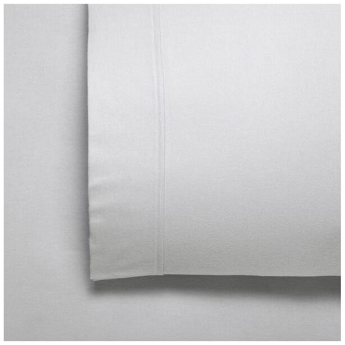 Bianca Fletcher Flannelette Cotton Sheet Set Silver King Single