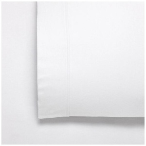 Bianca Fletcher Flannelette Cotton Sheet Set White Queen