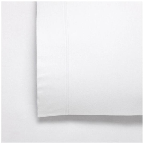 Bianca Fletcher Flannelette Cotton Sheet Set White Queen