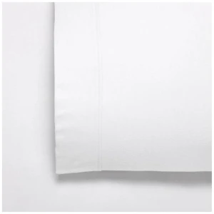 Bianca Fletcher Flannelette Cotton Sheet Set White Split King