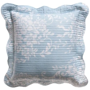 Bianca Florence Blue White Square Cushion