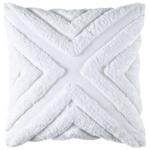 Bianca Haven White Cotton Chenille Square Cushion