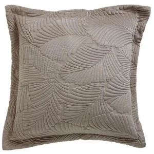 Bianca Kairo Taupe Square Filled Cushion