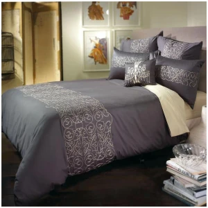 Bianca Maddox Charcoal Quilt Cover Set King