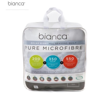 Bianca Pure Microfibre All Seasons Quilt Double