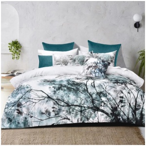Bianca Sherbrooke White Cotton Sateen Quilt Cover Set Queen