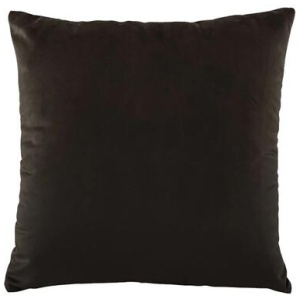 Bianca Vivid Coordinates Square Velvet Cushion Chocolate 43 x 43cm