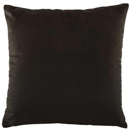 Bianca Vivid Coordinates Square Velvet Cushion Chocolate 43 x 43cm