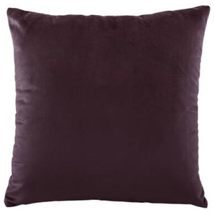 Bianca Vivid Coordinates Square Velvet Cushion Plum 43 x 43cm