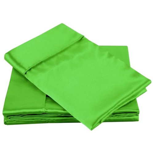 Big Sleep 300TC Deluxe Essentials Satin Sheet Set Lime (Also known as Forest) King