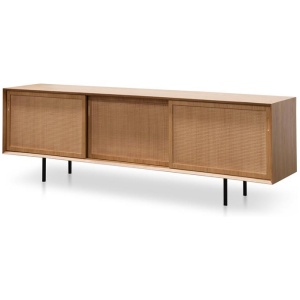 Bolton 2.2m Wooden TV Unit - Natural by Interior Secrets - AfterPay Available