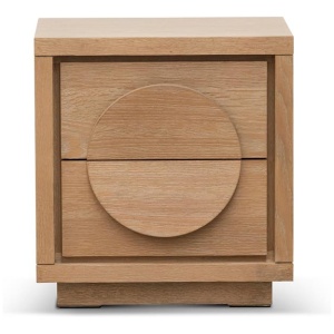 Bonnie Bedside Table - Dusty Oak by Interior Secrets - AfterPay Available