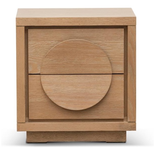 Bonnie Bedside Table - Dusty Oak by Interior Secrets - AfterPay Available