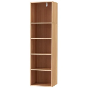 Bookshelf 5 Tiers MILO Pine