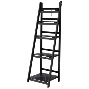 Bookshelf Corner Shelf 5 Tiers - ZANE Coffee