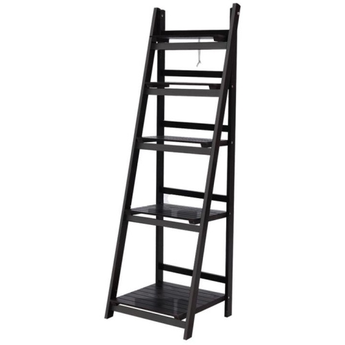 Bookshelf Corner Shelf 5 Tiers - ZANE Coffee