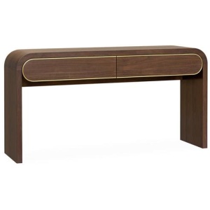 Boran 1.5m Console Table - Walnut by Interior Secrets - AfterPay Available