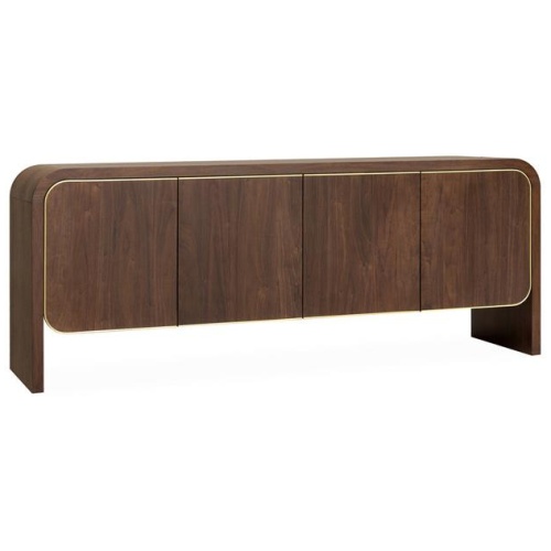 Boran 2m Buffet Unit - Walnut by Interior Secrets - AfterPay Available
