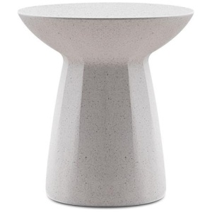 Boris 42cm Fibre Glass Side Table - White by Interior Secrets - AfterPay Available