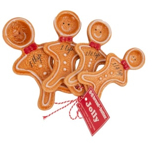 Bread and Butter Figurine Gingerbread Man Spoons 4 Pack