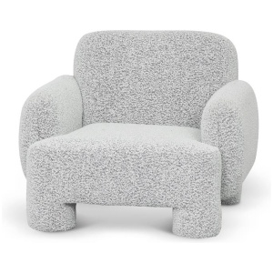 Breda Armchair - Moonlit Pepper Boucle by Interior Secrets - AfterPay Available