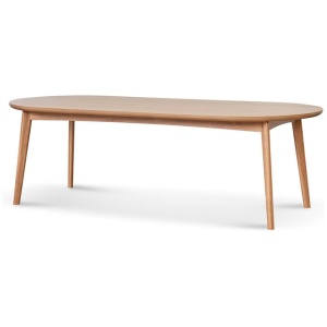 Brendon 2.4m Dining Table - Natural Oak by Interior Secrets - AfterPay Available