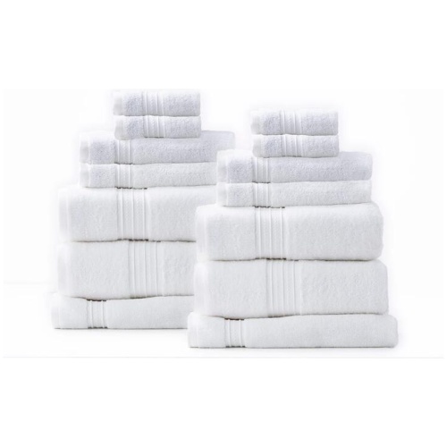 Brentwood 650 GSM Low Twist 14 Piece Bright Bath Sheet by Renee Taylor