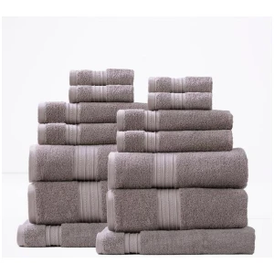 Brentwood 650 GSM Low Twist 14 Piece Whisper Bath Sheet by Renee Taylor