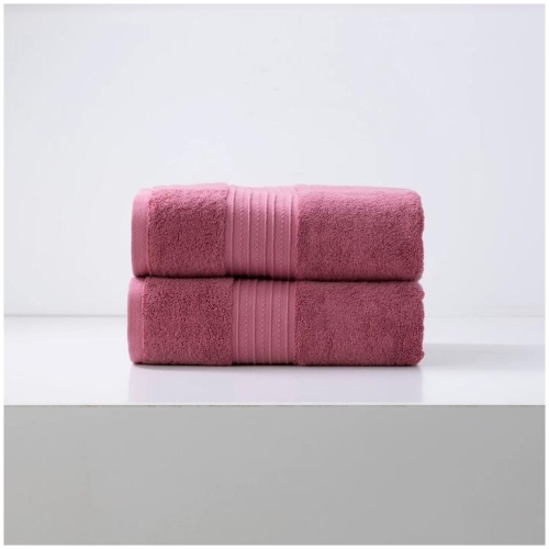 Brentwood 650 GSM Low Twist 2 Pack Rose Bud Bath Sheet by Renee Taylor