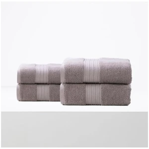 Brentwood 650 GSM Low Twist 4 Pack Whisper Bath Sheet by Renee Taylor