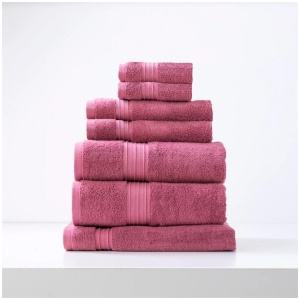 Brentwood 650 GSM Low Twist 7 Piece Rosebud Bath Sheet by Renee Taylor