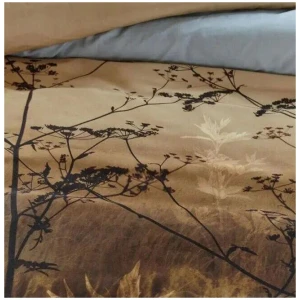 Brown Cotton Sateen Brown Quilt Cover Sets by Bedding House King