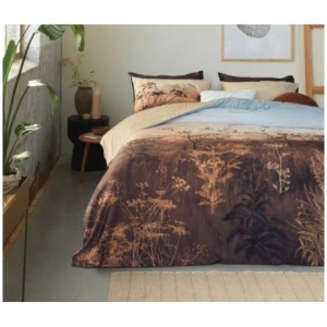 Brown Cotton Sateen Brown Quilt Cover Sets by Bedding House Queen