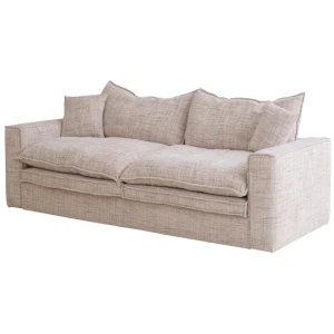 Bucha 2 Seater Fabric Sofa - Cream by Interior Secrets - AfterPay Available