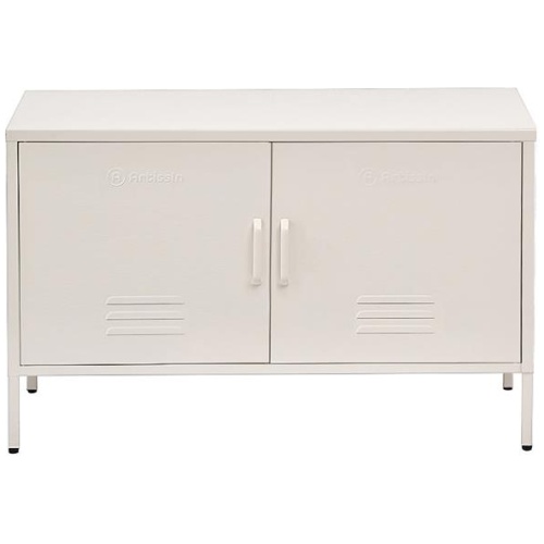 Buffet Sideboard Metal Cabinet - BASE White