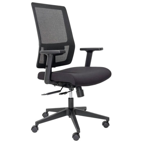 Buro Mantra Ergonomic Office Chair with Arm - Black by Interior Secrets - AfterPay Available