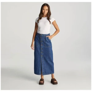 Button Through Maxi Skirt