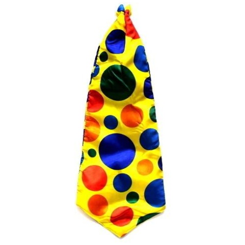 CLOWN TIE Big Jumbo Large Fun Crazy Clowns Costume Bow Dress Circus Party Yellow